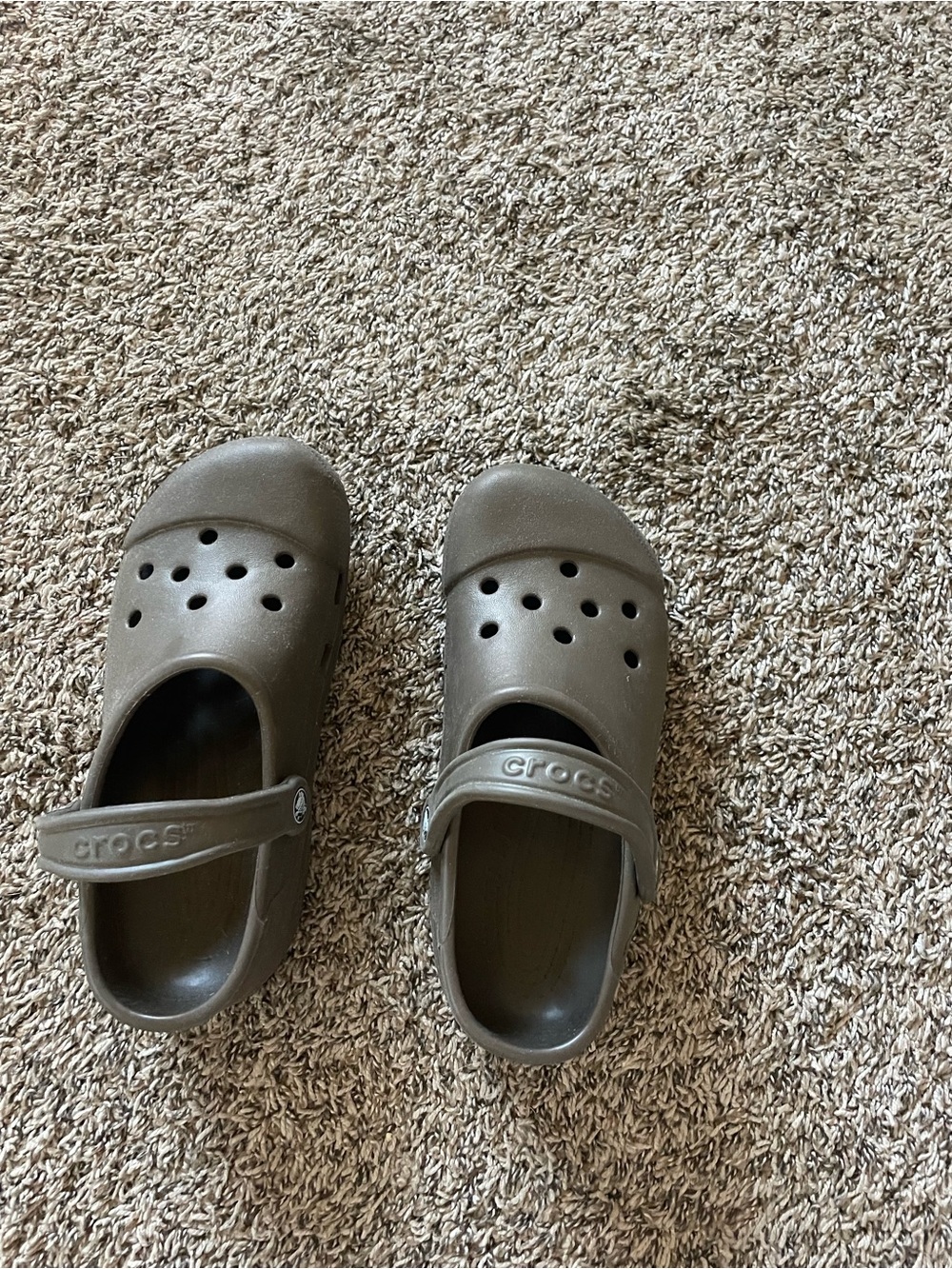 CROCS Classic Clog in Olive/Brown